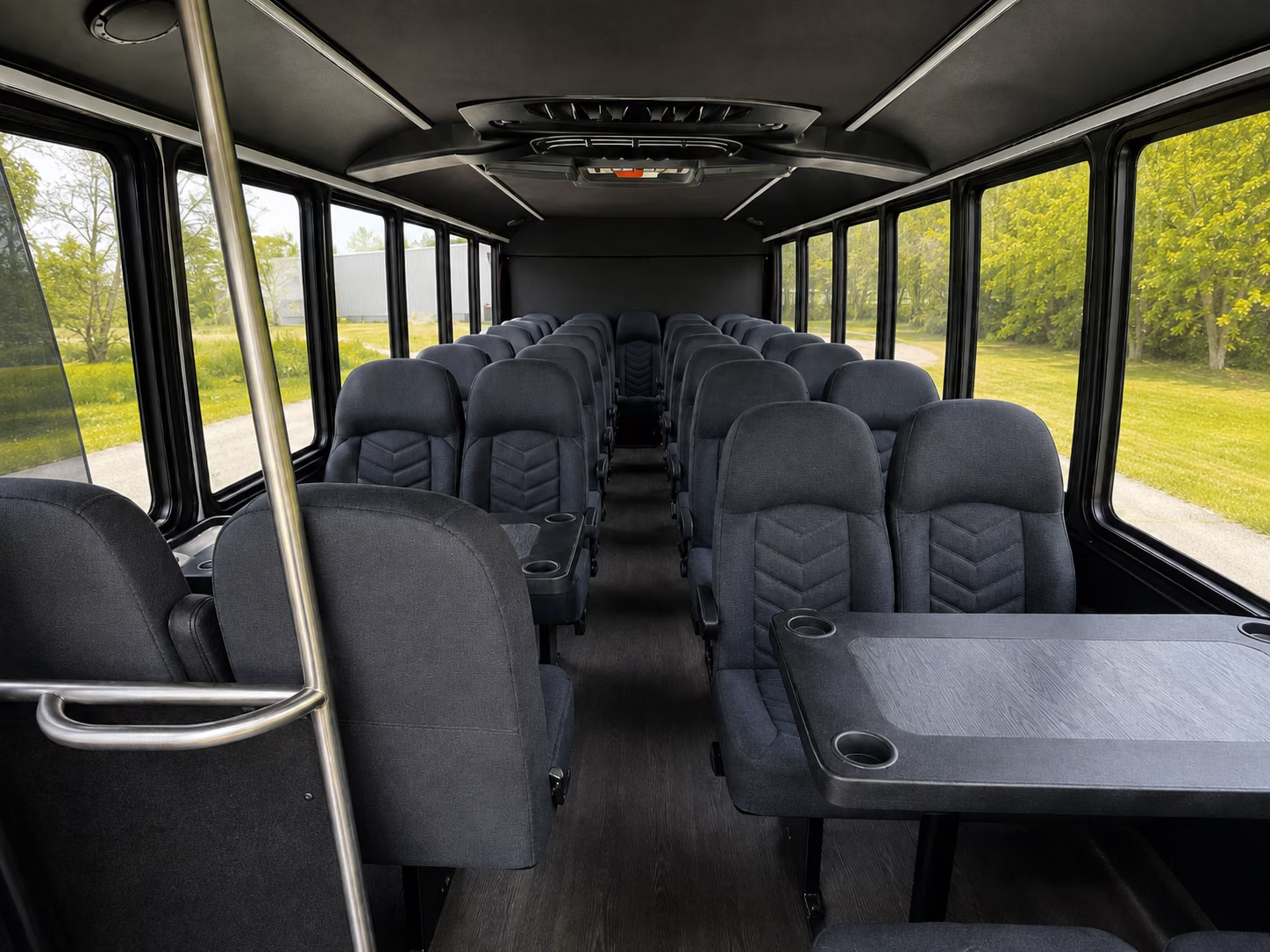 mcallen 15 passenger minibus inside