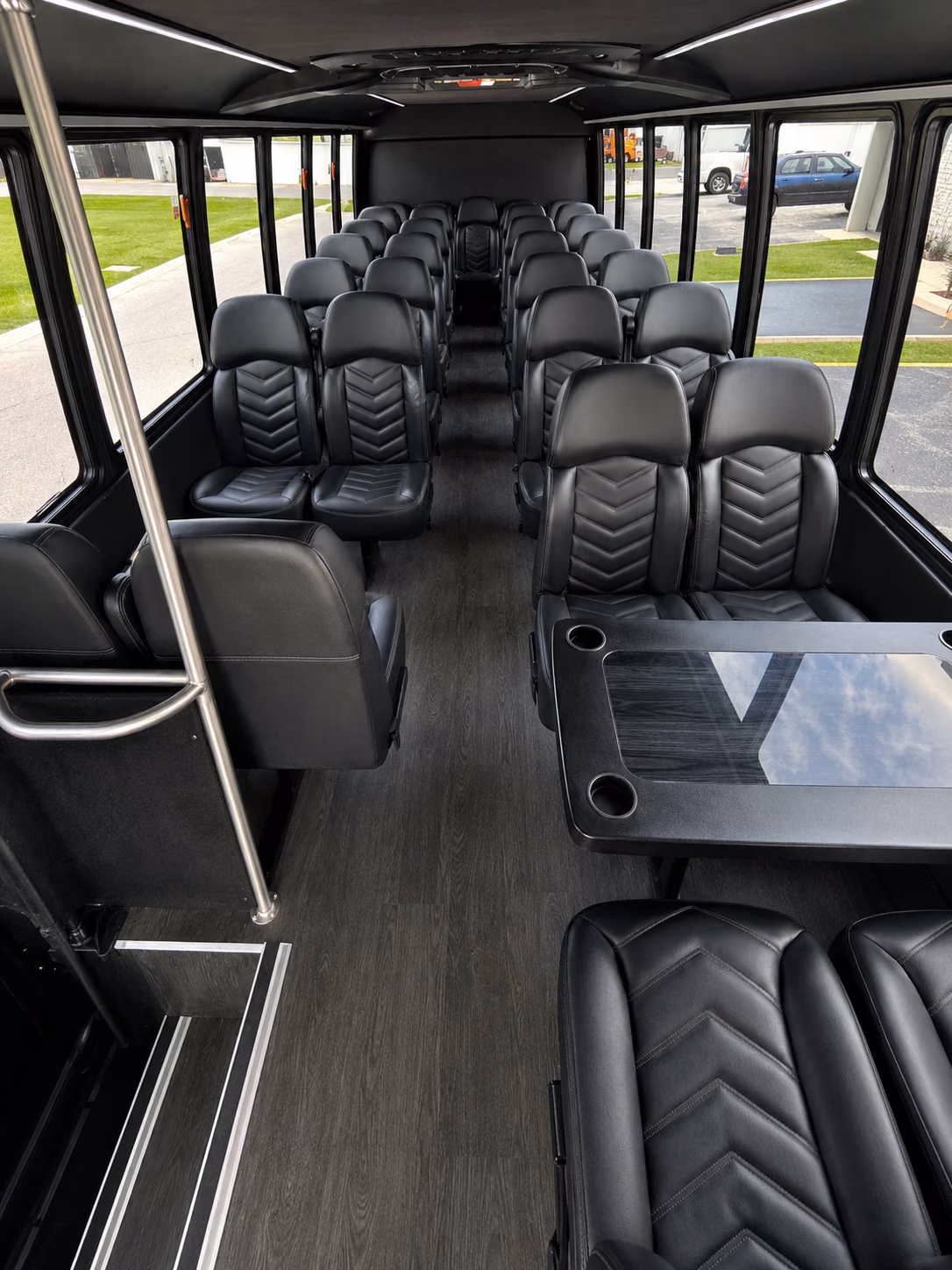 mcallen 15 passenger minibus interior