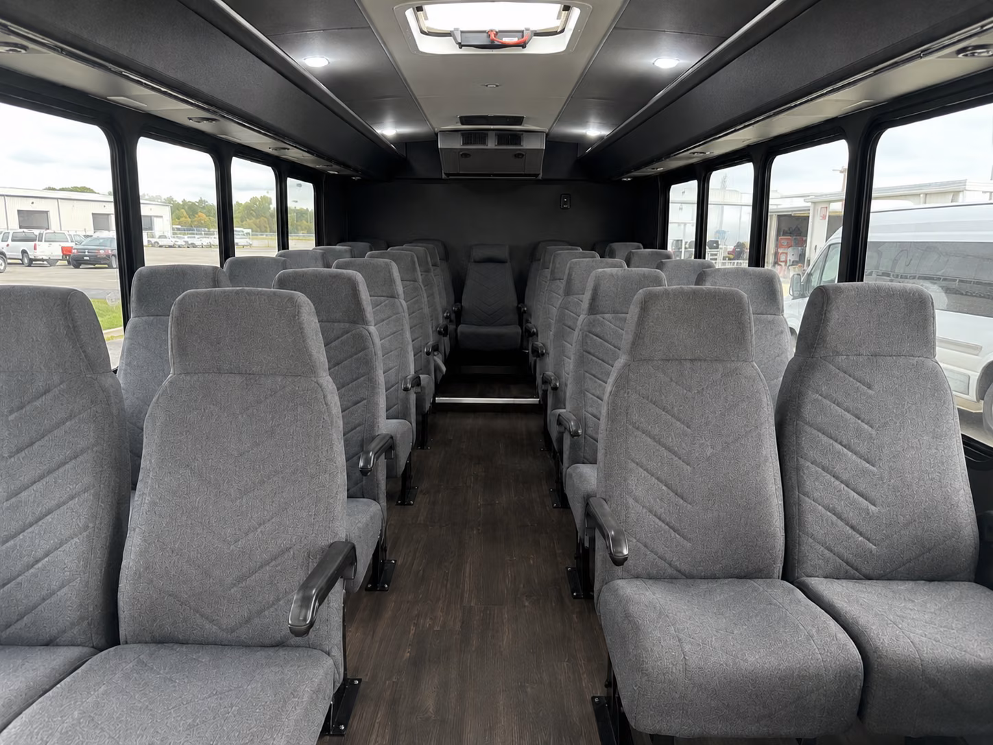 mcallen 18 passenger minibus interior