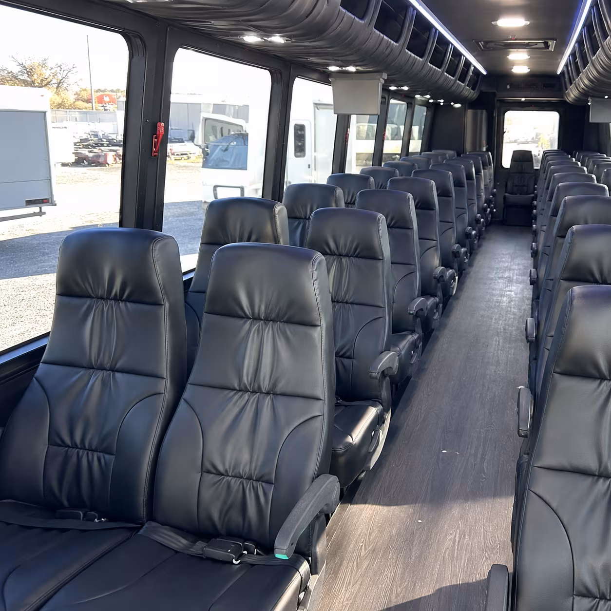 mcallen 25 passenger minibus inside