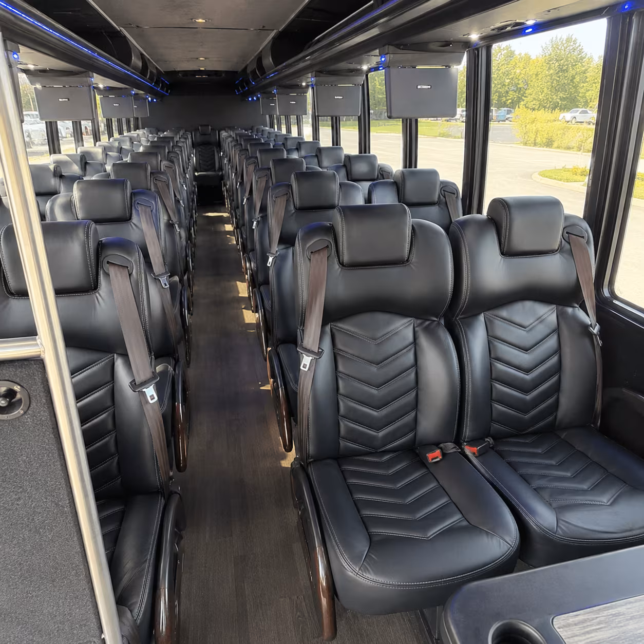 mcallen 30 passenger minibus interior