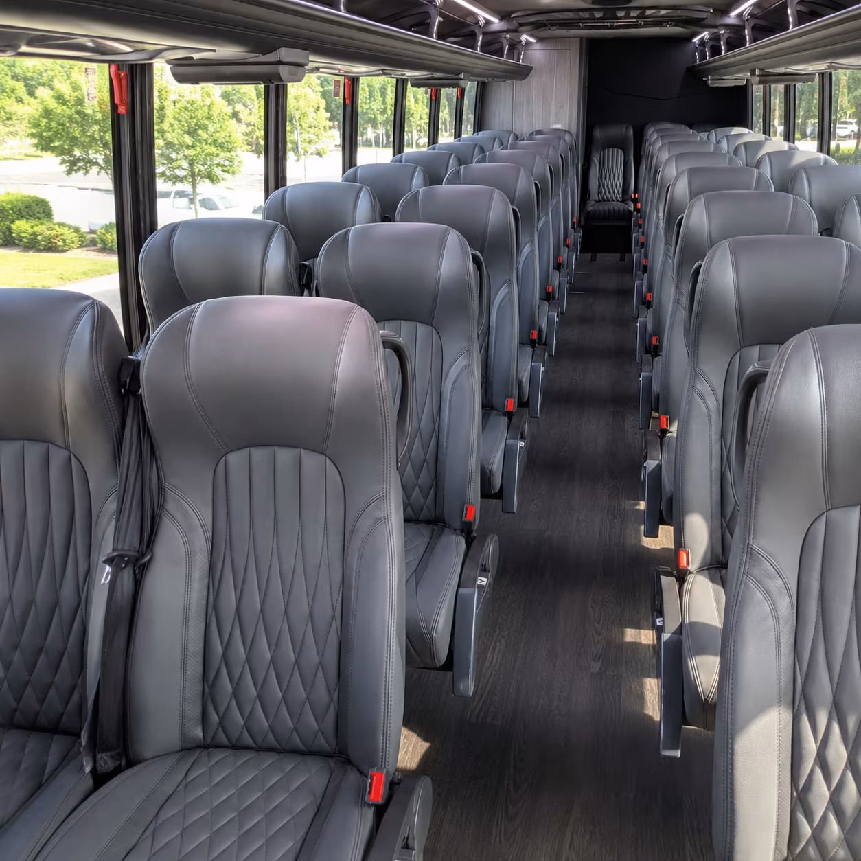mcallen 35 passenger minibus inside