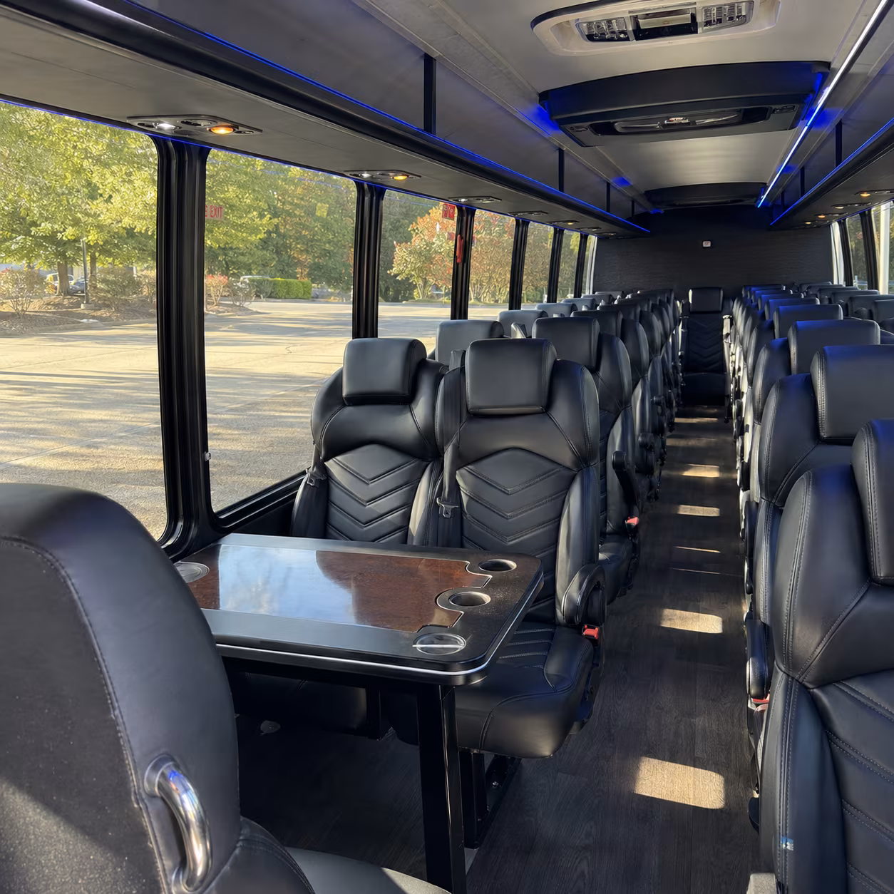 mcallen 35 passenger minibus interior