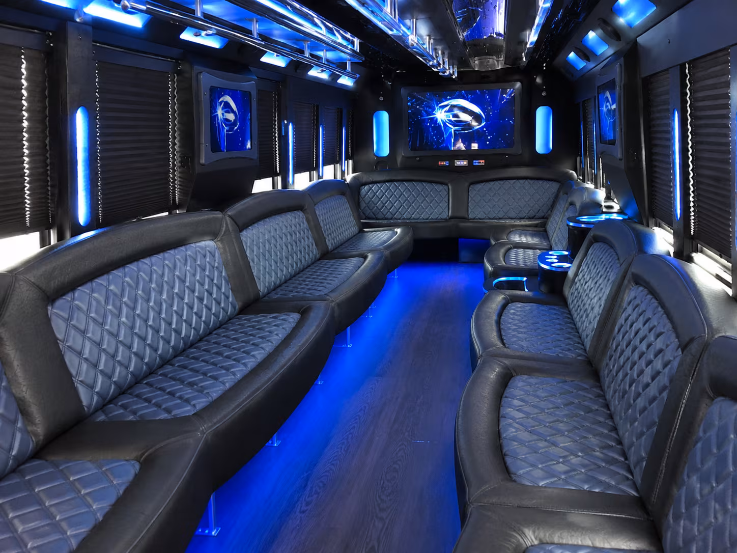 mcallen corporate employee shuttle party bus rental
