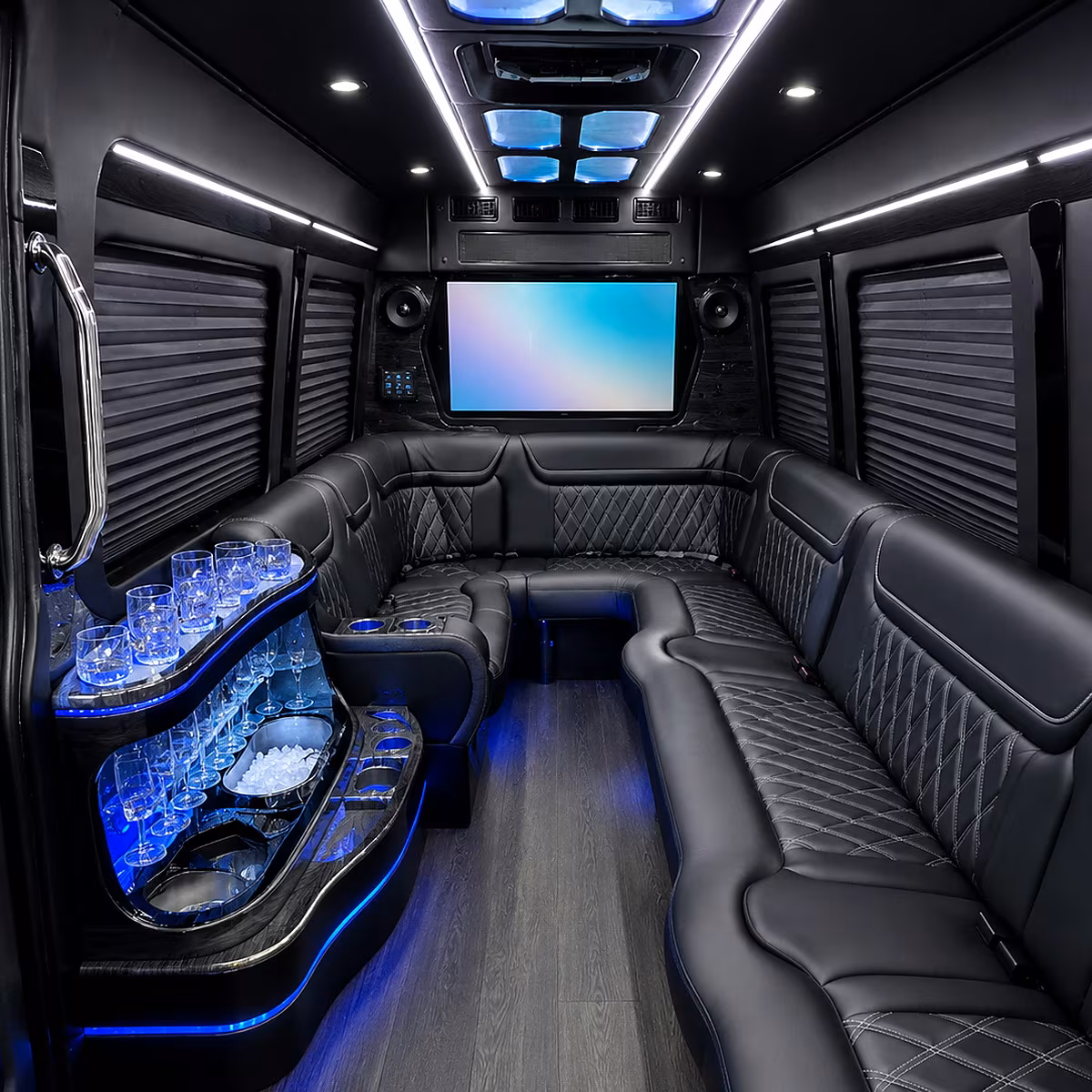 mcallen party bus interior
