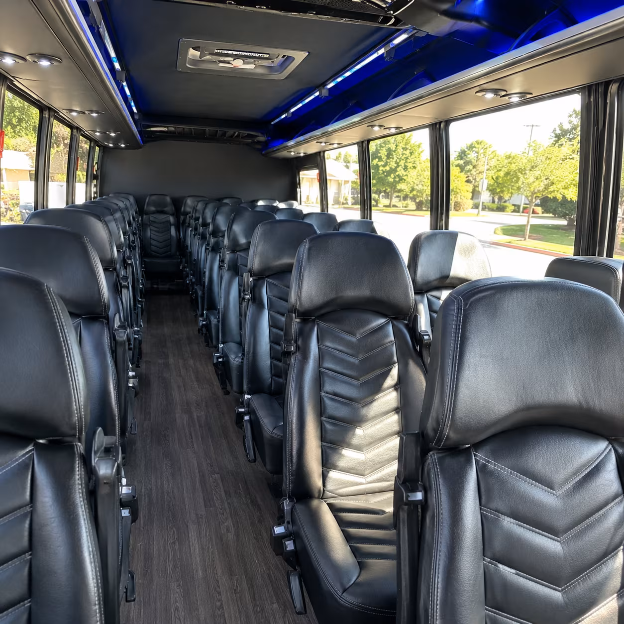 mcallen sporting event transportation onboard seating