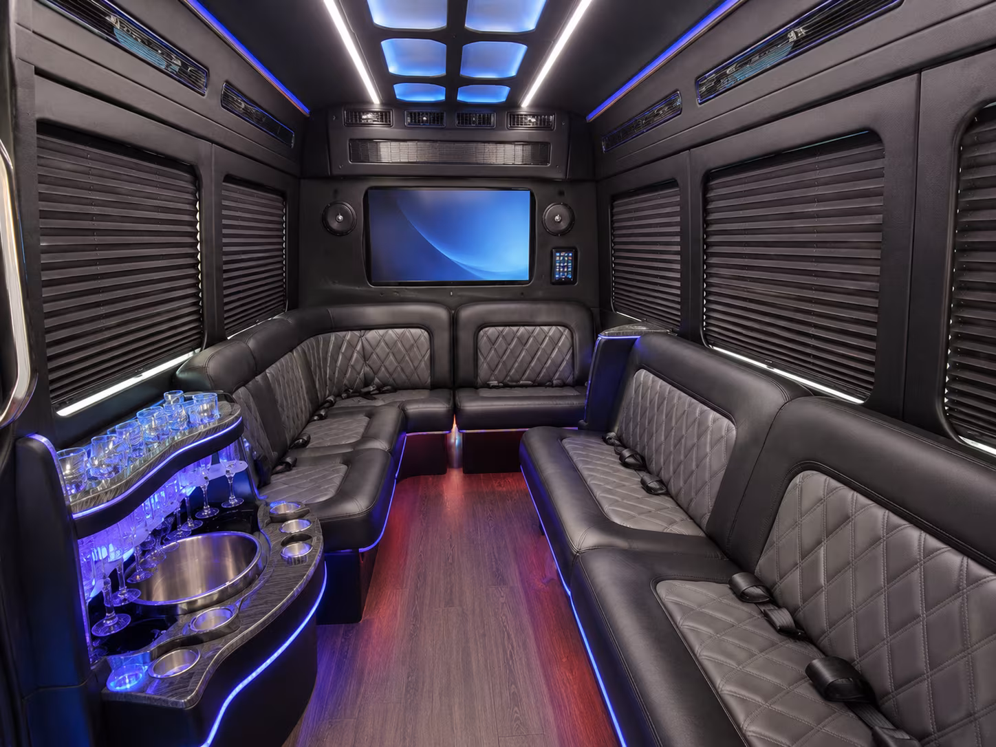 mcallen sprinter limousine interior