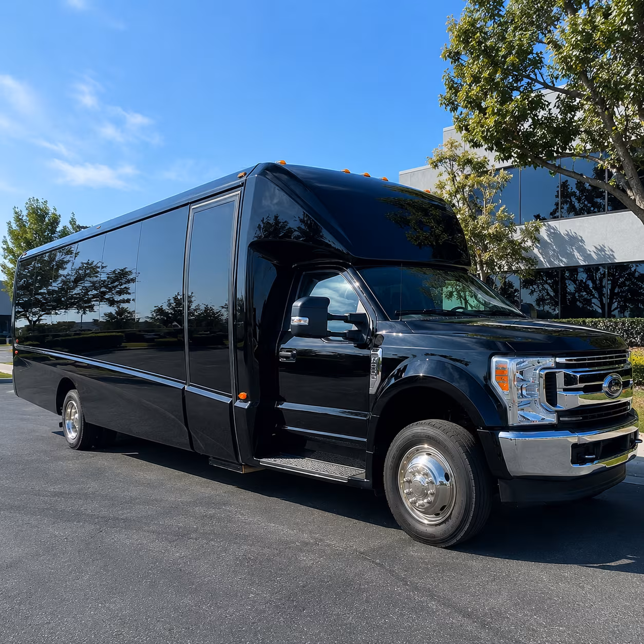prom bus rentals for mcallen groups staying at a hotel